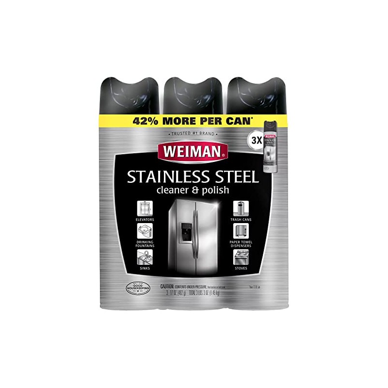 Weiman Stainless Steel Cleaner & Polish (17oz.,3pk.)