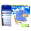 Ziploc 1.5 Pt. Small Square Food Container with Lids (4