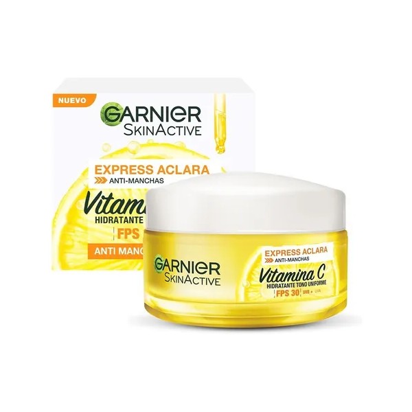 Crema Garnier Express Aclara Antimanchas Con Vitamina C 50ml