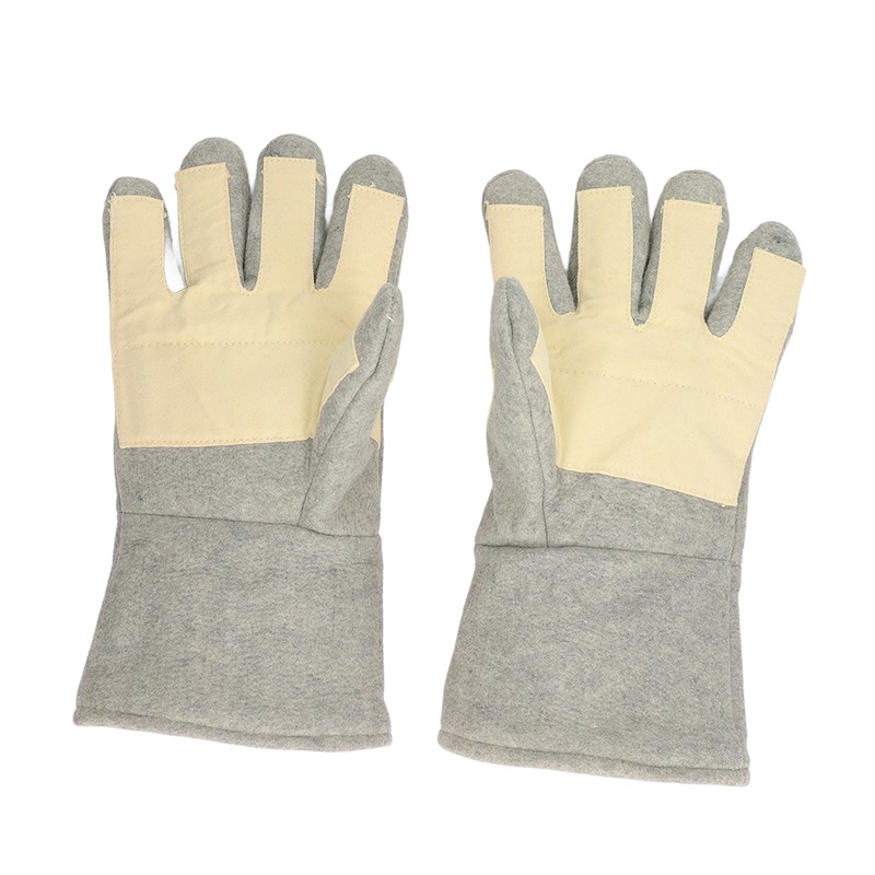1 Pair Heat Resistant Gloves Separate Fingers Hot Proof Mitts