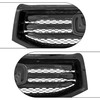 Partsflow Front Bumper Upper Grille Grill Assembly Gloss Black Compatible