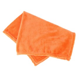 Ciieeo 2pcs Gorgeous Solid Color Fleece Pet Blanket Cozy Flannel Towel for Dogs and Cats Lightweight and Warm for Couch and Bed Orange
