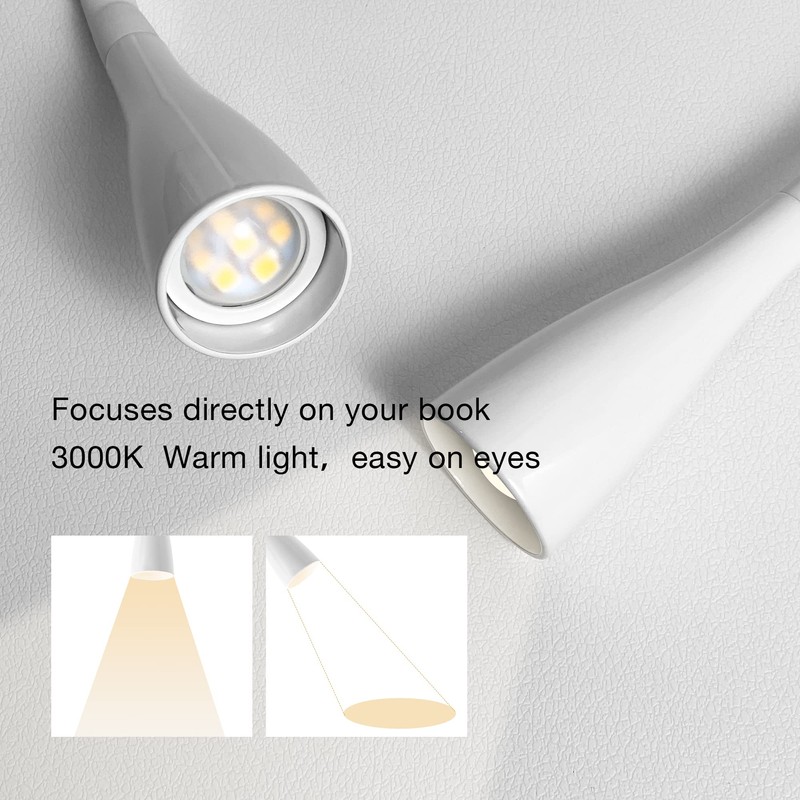 LED Reading Light, Eye-Caring Book Light for Reading in Bed,