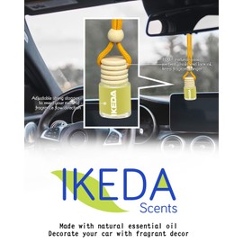 Ikeda scents Ikeda scents Car Air Fresheners for Men | Lemon Smell Freshener with Odour Eliminator Technology Long Lasting Fragrance Accessories Perfume Diffusers