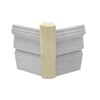 45 Degree Poplar Outside Radius Corner Base Block | 3/4"
