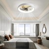 Ricodo 20" Modern Fan Lights Flush Mount LED Ceiling Light