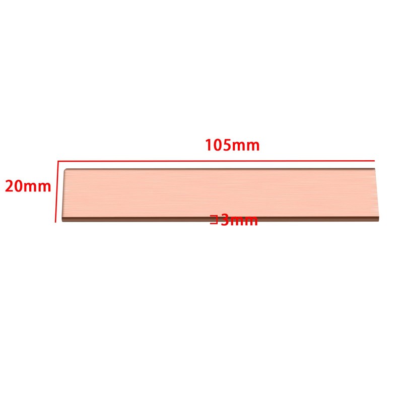 The Lord of the Tools 4pcs T2 Copper Flat Bar