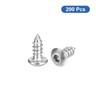 sourcing map Hex Socket Self Tapping Screws, M4 x 10mm