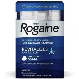 Rogaine Foam Hair Loss & Regrowth Treatment 3-Month Supply -- All Expire 2026 !!
