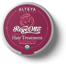 Alteya Organics Rose Hair Treatment 3.17 oz/90g - USDA Certified Organic Pure Natural Nourishing and Stimulating Hair Treatment and Conditioner - Based on Therapeutic Grade Rose Oil (Rosa Damascena)