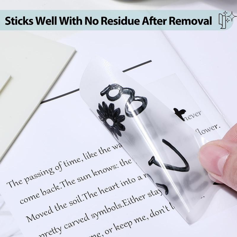 300 Sheets 3x3" Transparent Sticky Notes - Self - Adhesive,