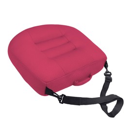 EDIETH Universal Booster Seat Cushion with Adjustable Height, Breathable Mesh Portable Design with Straps, Improve Vision Improve Sitting Posture Stress Relief Driving Office Family Outdoor - Pink