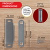LouMaxx Magnetic Door Catch Strong - 4kg Holding Force -