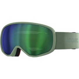 ATOMIC REVENT STEREO Ski Goggles - Pistachio - Ski Goggles with Anti-Glare - High-Quality Mirrored Snowboard Goggles - Goggles with Live Fit Frame - Ski Goggles with Double Lens