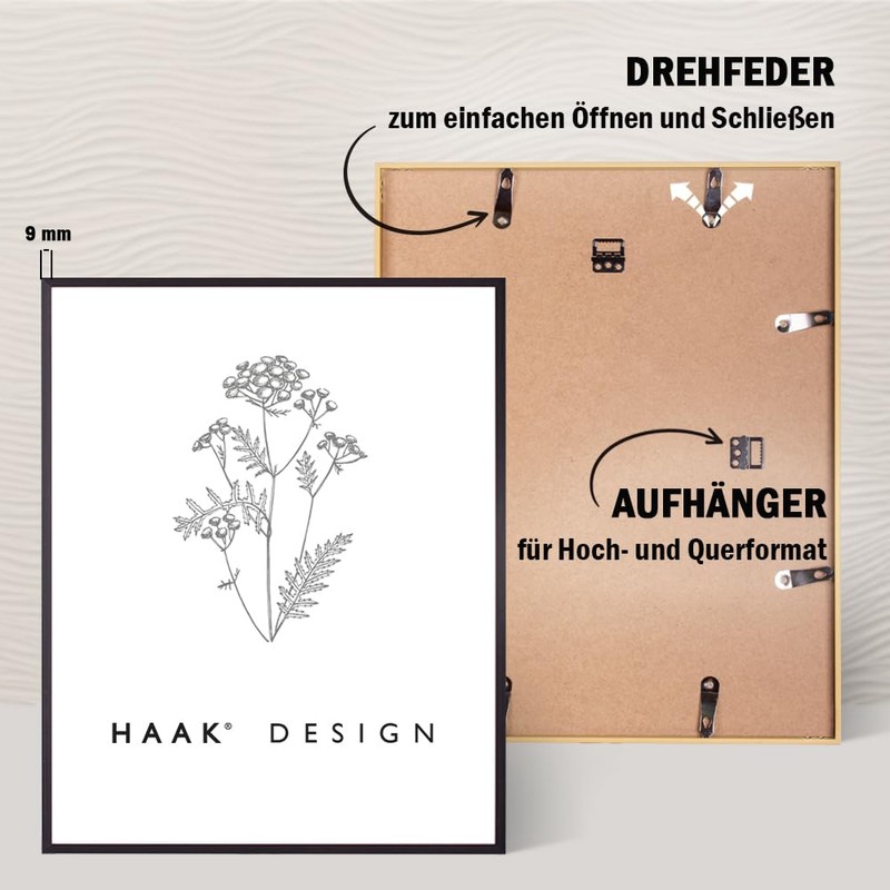 HaakDesign Alena Slim Aluminium Picture Frame 15 x 21 cm