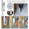 Sliding Patio Door Lock with 2 Keys,Keyed with Bolt Lock,Silver