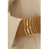 Apsvo Gold Bracelets for Women, Gold Beaded Initial J Layered