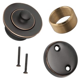 Lift & Turn Style Conversion Kit Bathtub Tub Drain Assembly, All Brass Construction (Oil Rubbed Brown)
