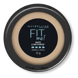 Base de Maquillaje en Polvo Compacto Maybelline Fit Me Mate Sin Poros - Tono Natural Beige 12ml