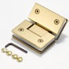Heavy Duty Shower Glass Door Hinge,Solid One-Piece Precision Cast with