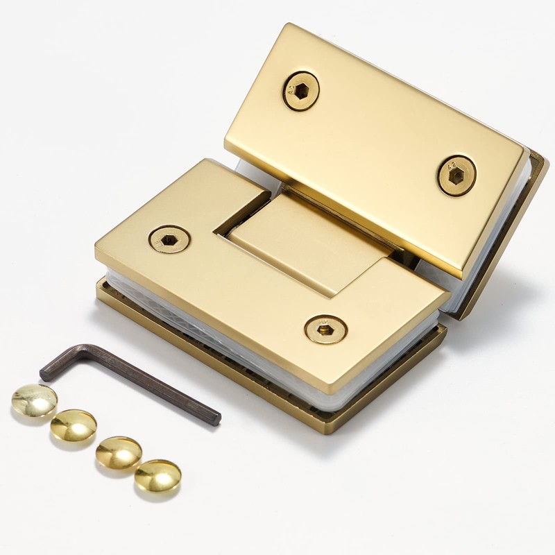 Heavy Duty Shower Glass Door Hinge,Solid One-Piece Precision Cast with