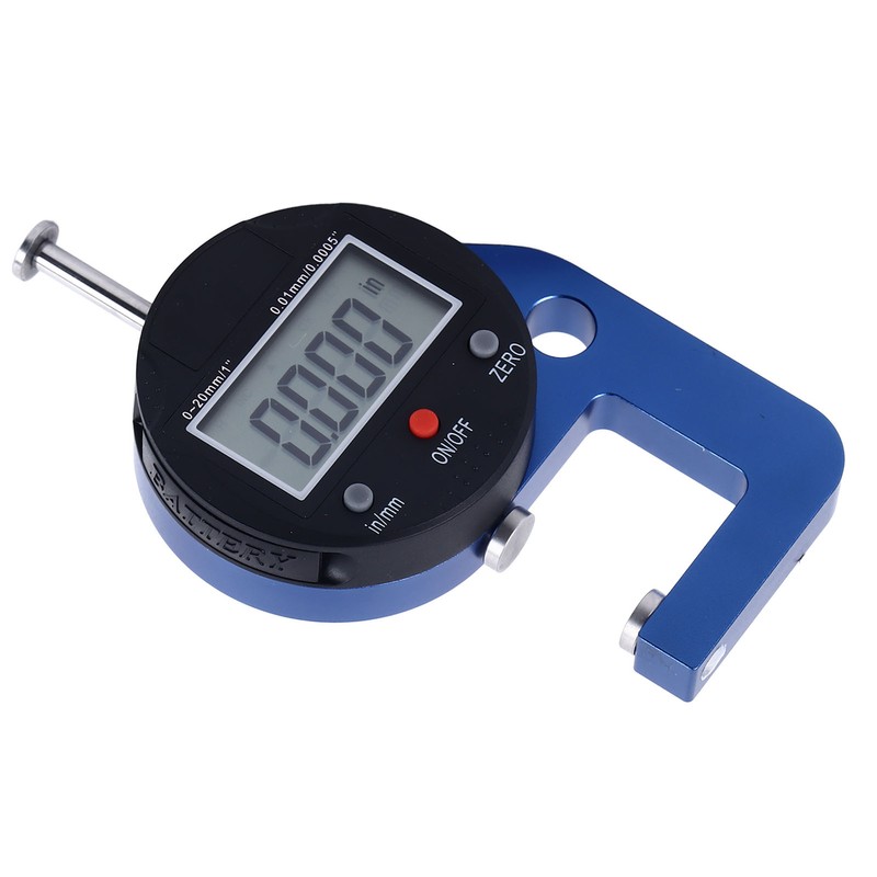 Electronic Thickness Meter 0.0005in Resolution High Accuracy Portable Digital Thickness
