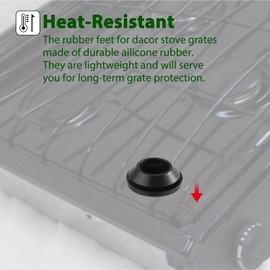071129 RV Stove Grommets Replacement Parts for Suburban RV Stove Parts RV Stove Rubber Grommets Stove Parts RV Stove Top Stove Grommets RV Gas Range Parts RV Stove Top Rubber Grate Grommets 4 Pcs