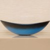 wonline Modern Bathroom Flower Tempered Glass Vessel Sink ORB Pop