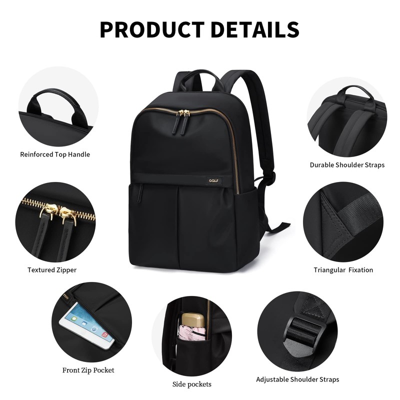 GOLF SUPAGS Laptop Backpack for Women Water Resistant Fits 15.6