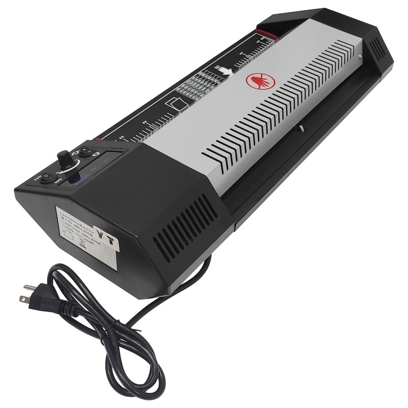 BEILOCKERY 110V 13" A3 Laminator Hot&Cold Laminating Machine, 4-Roller Laminator