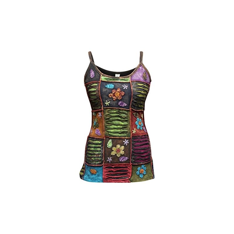 SHOPOHOLIC FASHION Women's Stonewashed Patchwork Slashed Summer Boho Festival Vest
