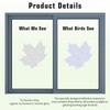 Classicseali Pack of 26 Bird Protection Windows, White, Bird Window