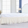 PiccoCasa Elasticated Bed Skirt Ruffled Bed Base Wrap Around Bed