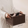 UBBCARE 3 Pack Wicker Basket, 13.4L×8.3H×7.1W inch Woven Paper Rope