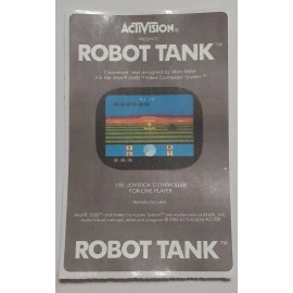 Replacement Atari 2600 Activision Robot Tank Label Machine cut