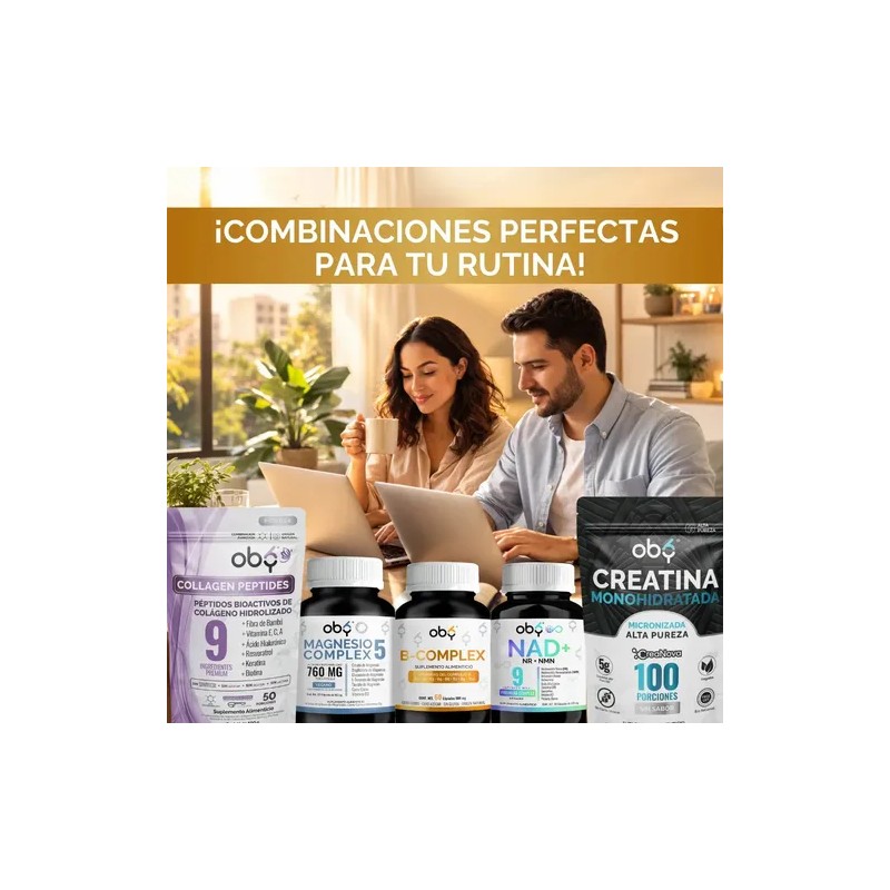 Complejo B Completo | Vitamina B12, B1, B2, B3, B5,