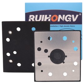 RUIHONGV 2 Pack 1/4 Sheet Square Sander Pad for Dewalt DW411 D26441 DW412, Sander Pad Replacement Square Backing Plate for Part Number 151284-00 151284-00SV, 1/4 Sheet Square Sanding Pad