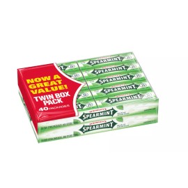 Wrigley's Gum, Spearmint, 5 Count (Pack of 40)