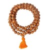Shiva Lingam Shop Sandalwood Mala Necklace 108 Beads 8mm Brown