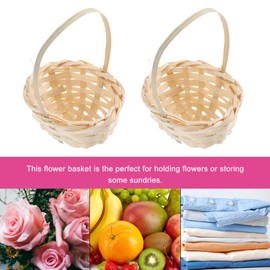 40 PCS Pequeño Mimbre Canasta de Flores de Mimbre Pequeño Mini Canasta de Dulces Canasta de Canasta de Flores Mini Flor