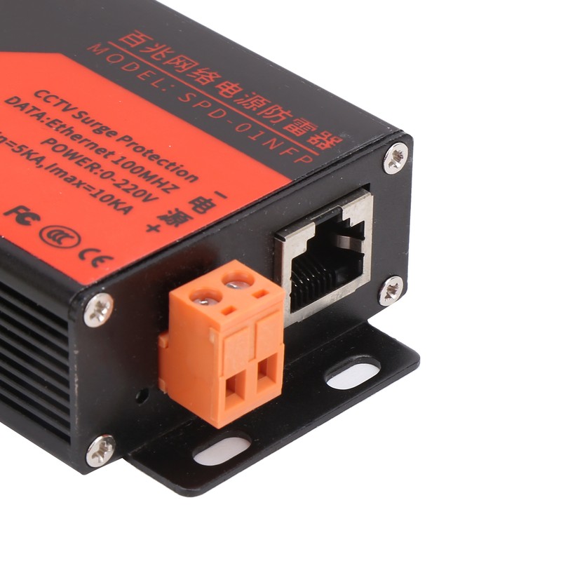 Ethernet Surge Protector Monitoring System RJ45 Lightning Suppressor for Security