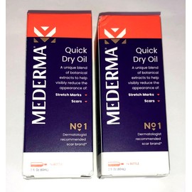 Mederma Quick Dry Oil Skin Care for Scars & Stretch Marks, 2oz (Pack of 2)