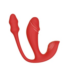 3 in 1 Remote Butterfly Wearable Vibrator, Sex Toys for Women, Red