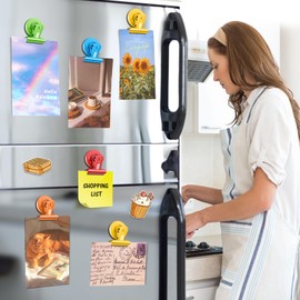 WUDIME 20 Pack Fridge Magnet, Multicolor Magnetic Clips Whiteboard Magnets, Magnet Clips Heavy Duty Refrigerator Magnets for Photo Displays, Home, Office, Classroom