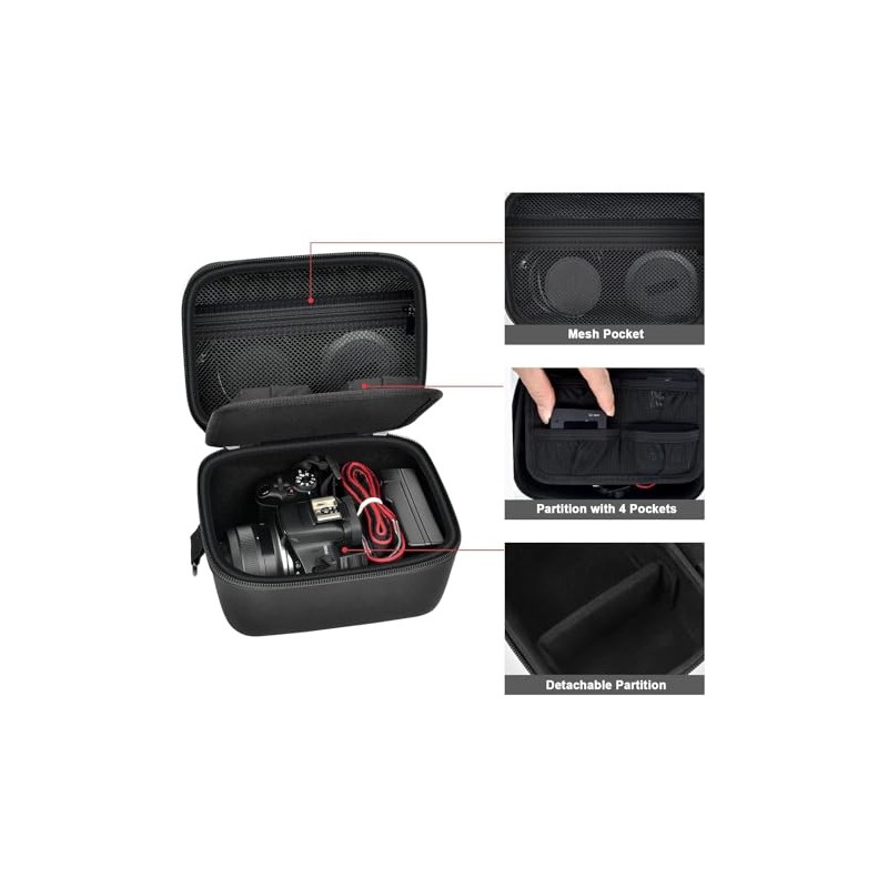 GWCASE - Funda compacta compatible con cámara Canon EOS R100