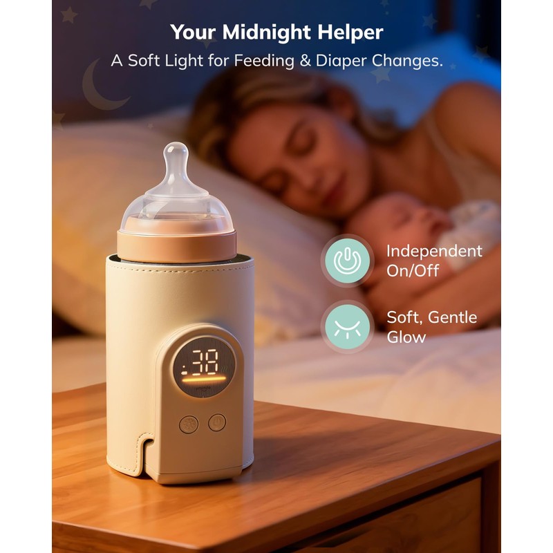 Umimile Portable Bottle Warmer for Travel, Heats Bottles Directly