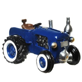Vintage Tractor Money Box Blue