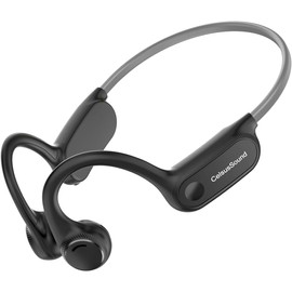 Bone Conduction Headphones, Open-Ear Sports Headphones with Mic, Waterproof Wireless Bluetooth 5.2 Earphones for Running, Cycling, Driving, Workouts, 10H Playtime