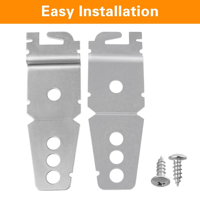 6 Packs 8269145 Dishwasher mounting bracket replacement parts with screws