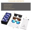 VANLINKER Polarized Square Sunglasses for Men Women Shades with UV